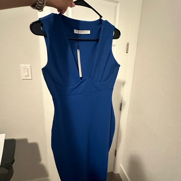 Revolve Susana Monaco Plunge Wire-Front Sleeveless mini Bodycon Dress - Picture 5 of 6